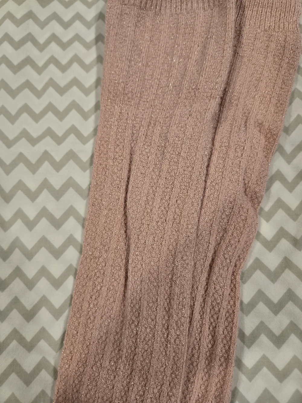 Lot Of 3 - Women's Knee-High Ribbed Socks - Pink, Gray & Black (3-Pack)